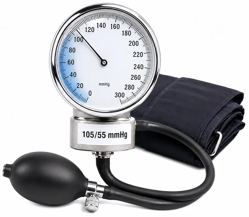 Misuratore con valori di pressione arteriosa bassa inferiori a 110/60 mmHg